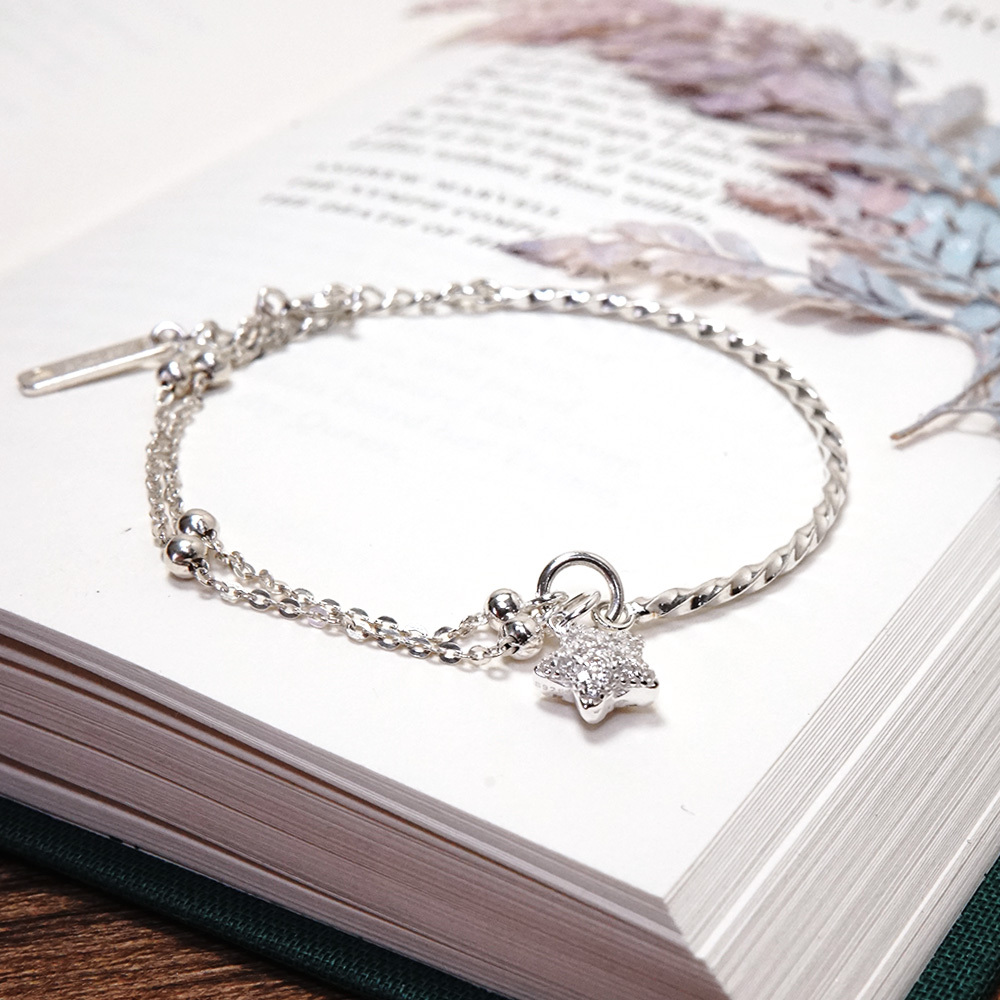 滿天星半半手鍊-星光款 925純銀手鍊 20週年紀念設計