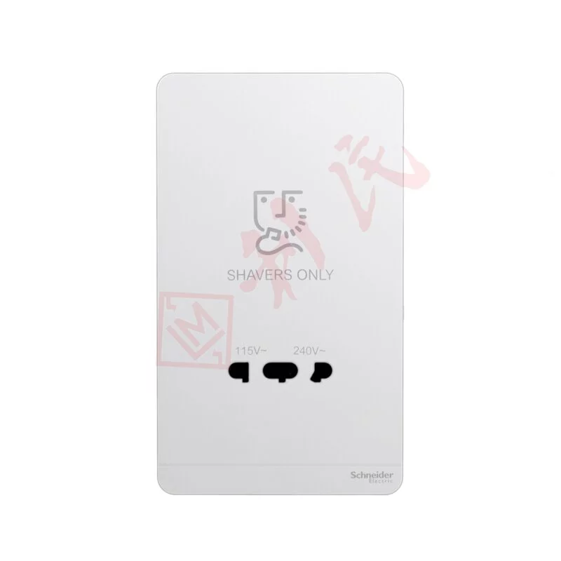 Schneider 施耐德 奐尚 鬚刨插座 115V/240V E83T727V_WG_C5 (沉醉金/石墨灰/白色)