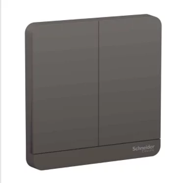 施耐德 奐尚 16AX 兩位單控開關掣連LED指示燈 E8332L1LED_WG_C5  (沉醉金/石墨灰/白色/胡桃木)