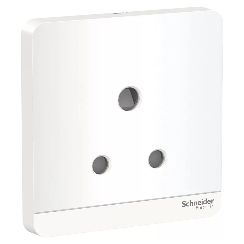 Schneider 施耐德 奐尚 15A 單位三腳圓頭插座 E83426_15_WG_C5  (沉醉金/石墨灰/白色/胡桃木)