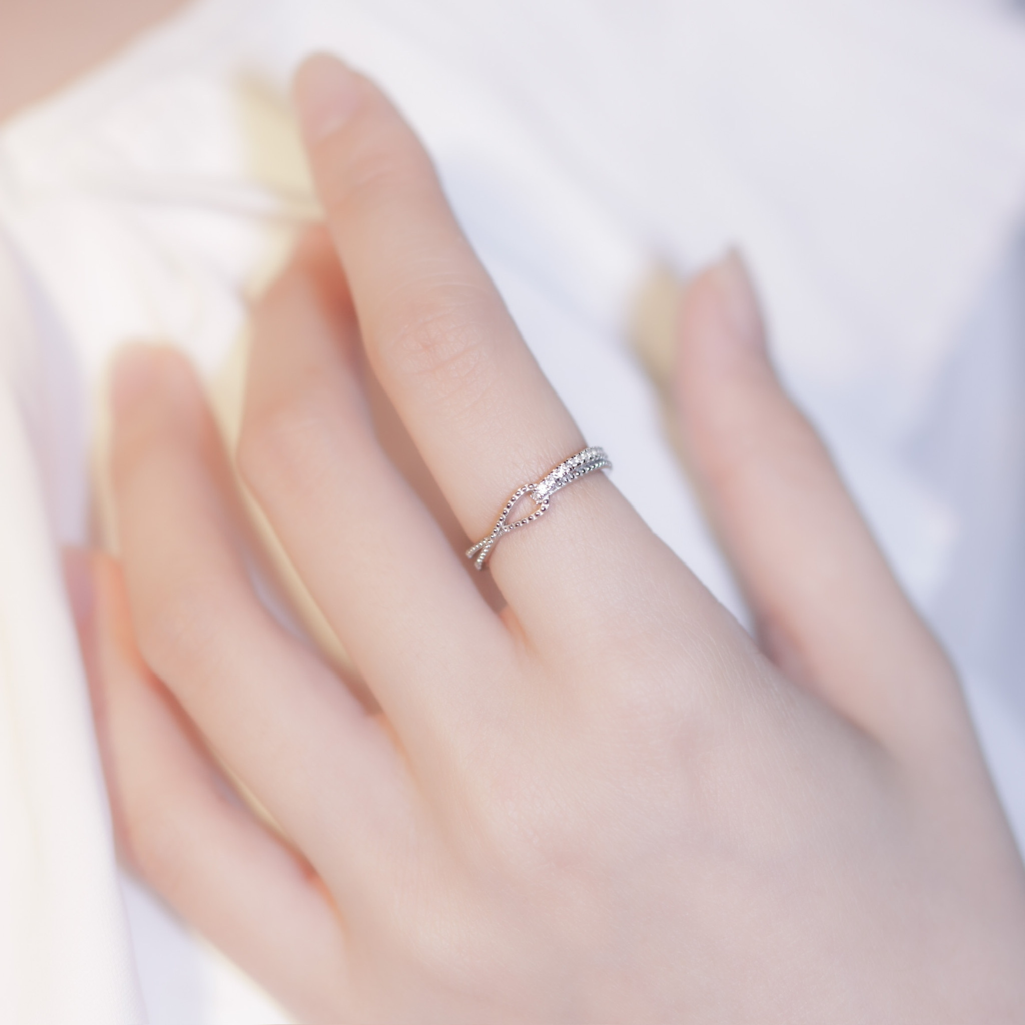 | 925純銀 | 交錯戒指 | RI0232 |