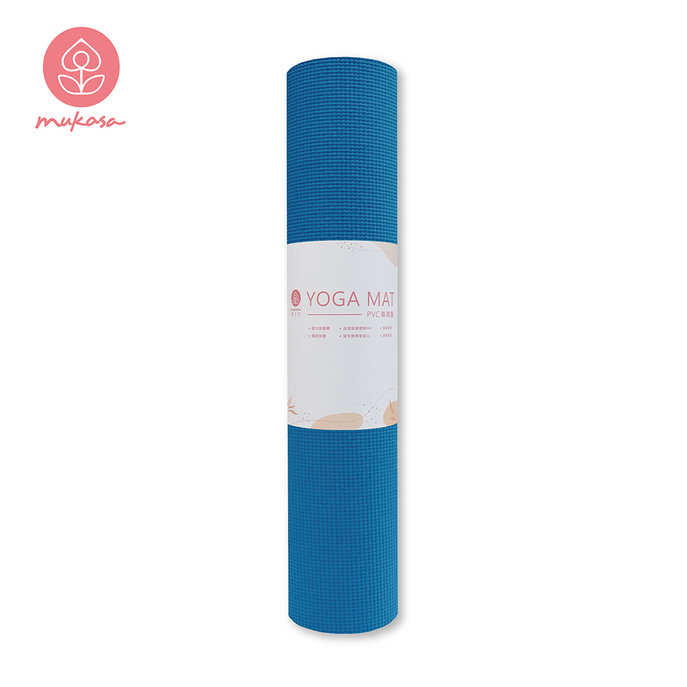 Mukasa  PVC瑜珈墊 - 6mm 靜謐藍 MUK-23121