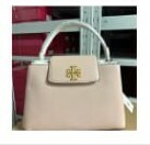 [S] TORY BURCH BRITTEN SMALL SATCHEL,SHELL PINK, 140972-652 (STB360)