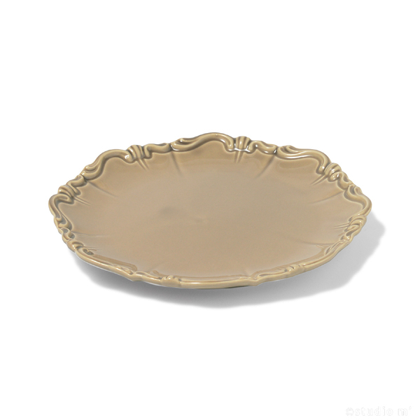 STUDIO M' - Bijouterie貝殼邊紋盤20cm/米灰