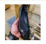 [S] TORY BURCH TORY CHARM KITTEN HEEL,PERFECT BLACK, 143458-004 (STB371)