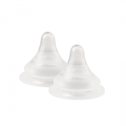 MOTHER-K 寬口防脹氣奶嘴2入裝Step3  2-4個月