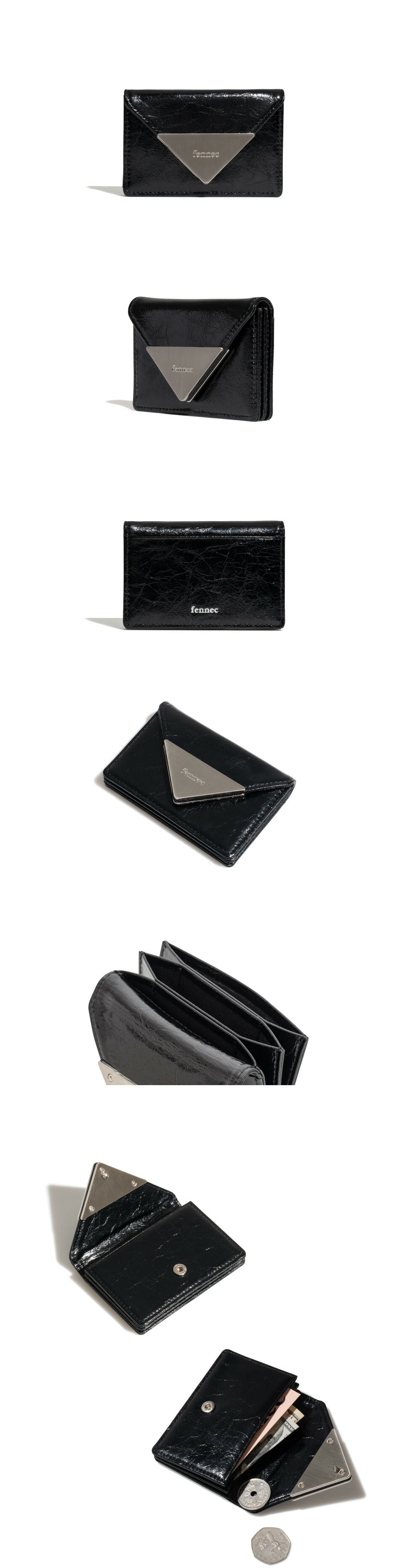 Fennec】 CRINKLE TRIANGLE ACCORDION POCKET (HA303)
