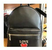 [S] LOVE MOSCHINO SMALL HEART LOGO BACKPACK,BLACK, 8051578171854 (SLM122)
