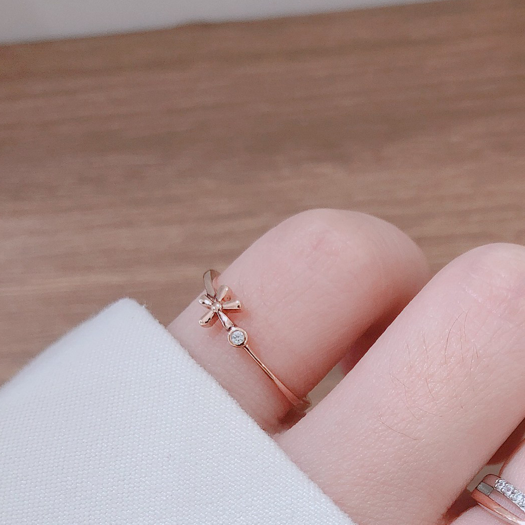 春分小花 純銀戒指