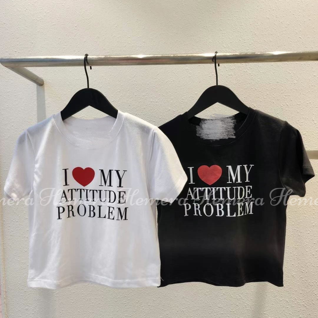 TP23W0526 I LOVE MY ATTITUDE PROBLEM T-SHIRT