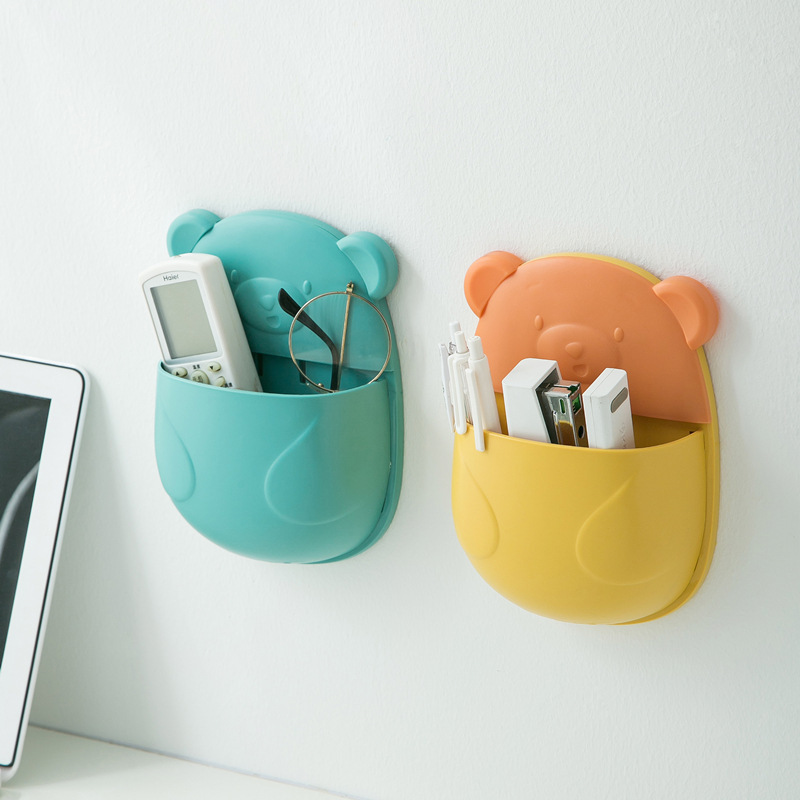 【特惠品】《2197》小熊掛壁式收納瀝水收納架