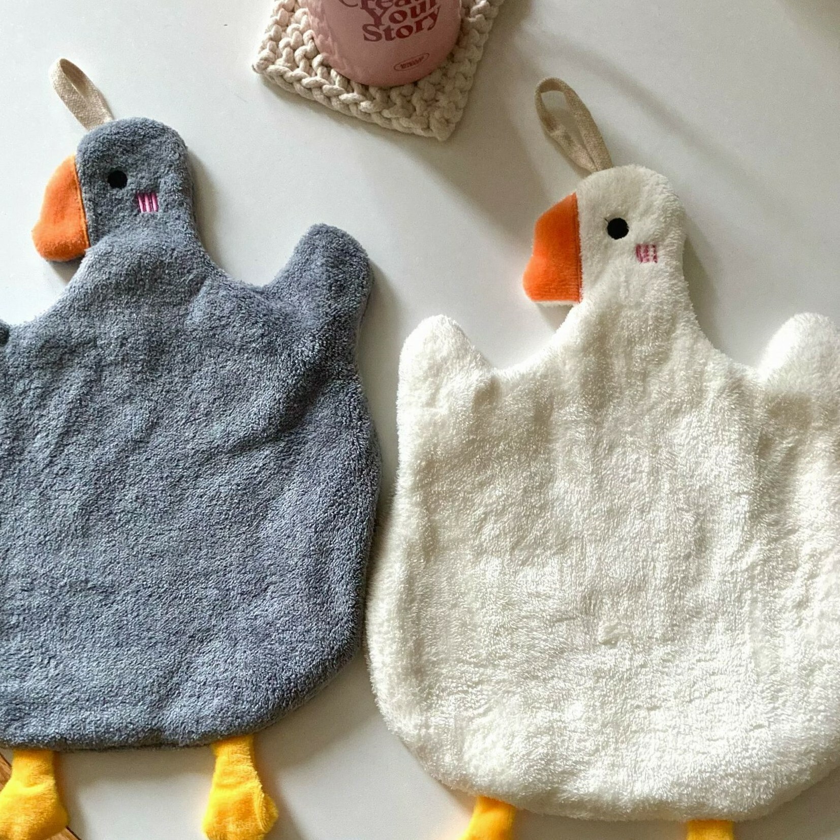 《1995》可愛小鴨加厚雙面擦手巾