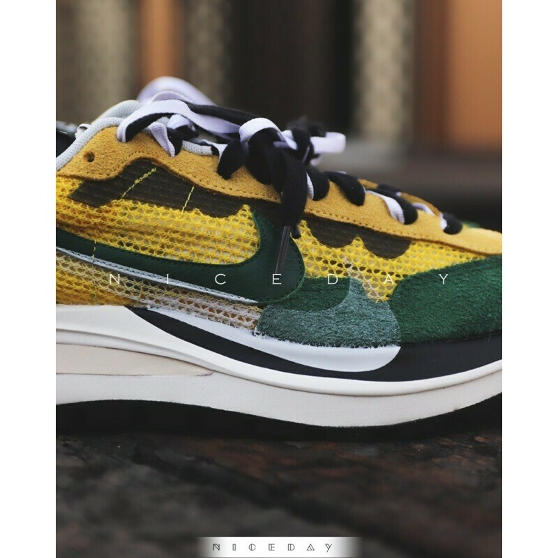 NICEDAY 代購 Nike Vaporwaffle x Sacai 3.0 黃綠 男女 CV1363-700