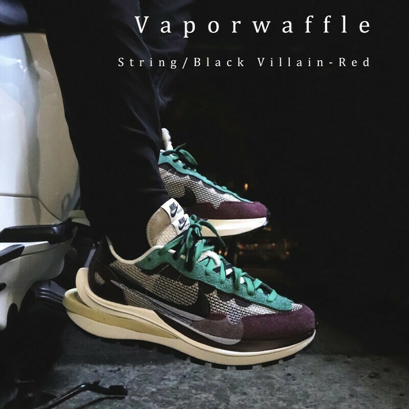 NICEDAY 代購 Nike Vaporwaffle x Sacai 3.0 酒紅 男女 DD3035-200