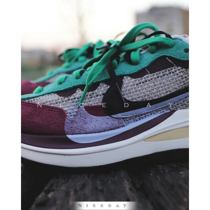 NICEDAY 代購 Nike Vaporwaffle x Sacai 3.0 酒紅 男女 DD3035-200