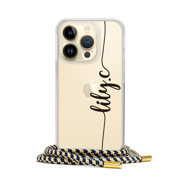 專屬文字 - (客製化) iPhone透明掛繩手機殼