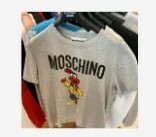 [S] MOSCHINO SESAME STREET PRINT SHORT SLEEVE T-SHIRT,GREY, D1A07776040-1485 (SM499)