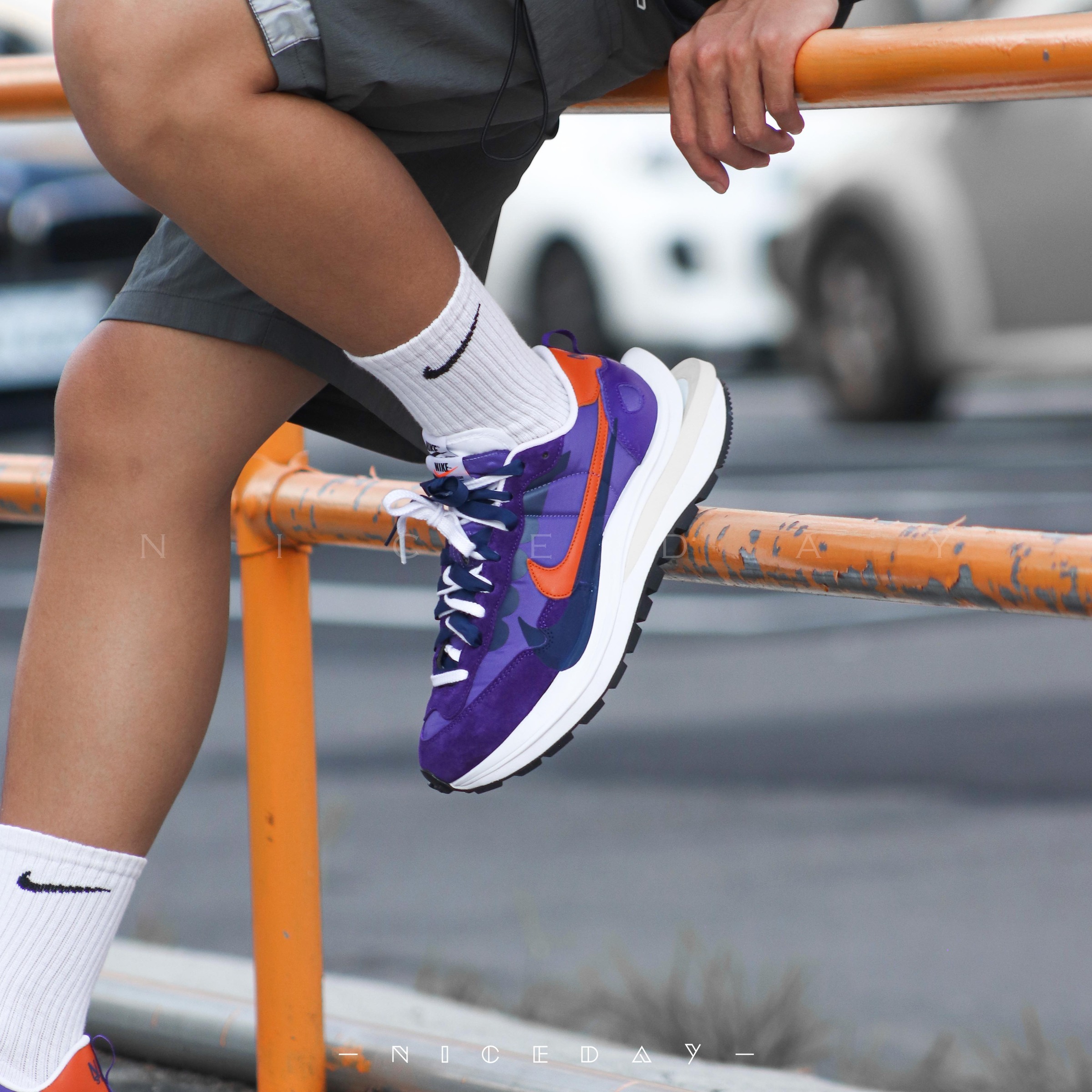 NICEDAY 代購 Nike VaporWaffle x sacai 紫色 男女鞋 聯名款 DD1875-500