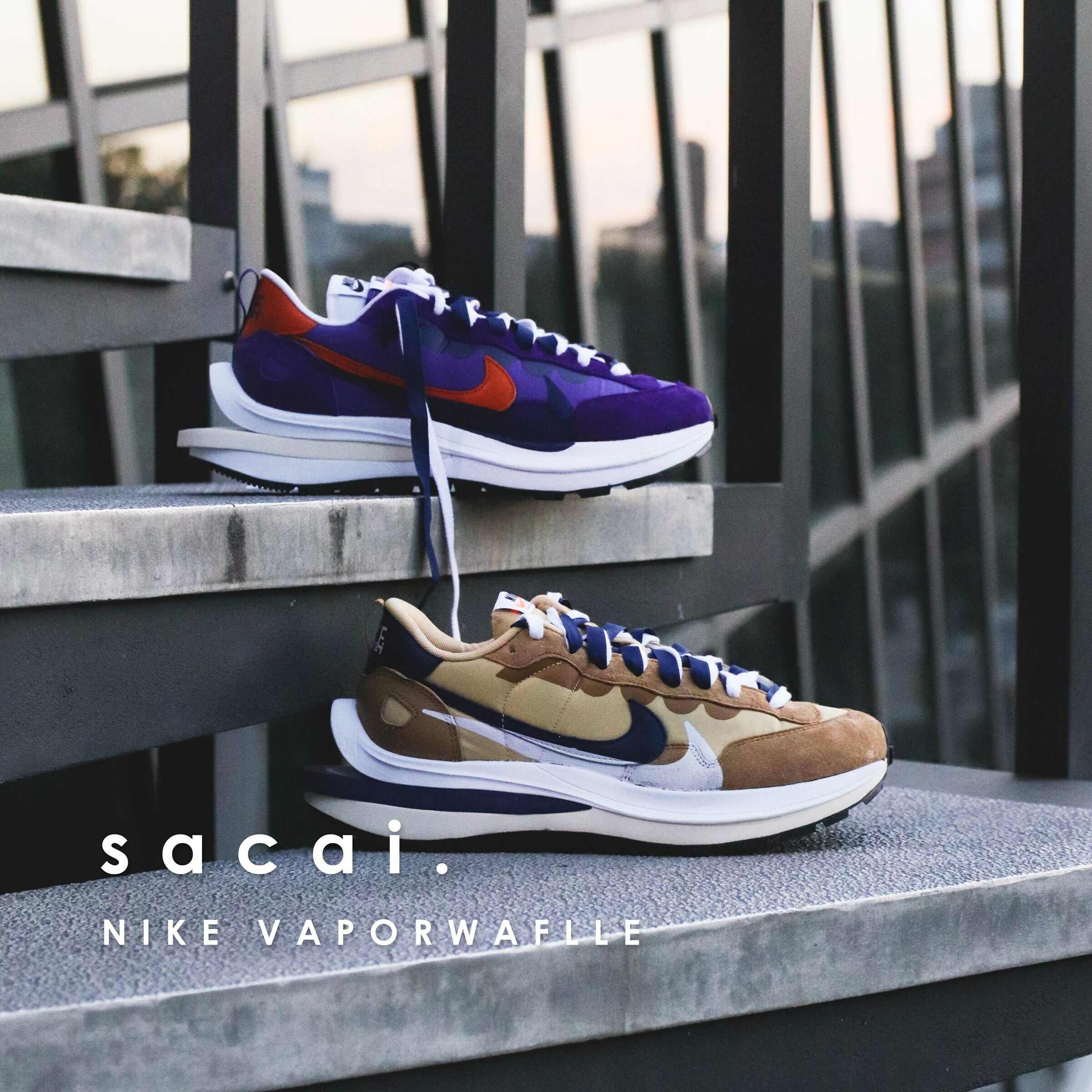 NICEDAY 現貨Nike VaporWaffle x sacai 紫色聯名款DD1875-500