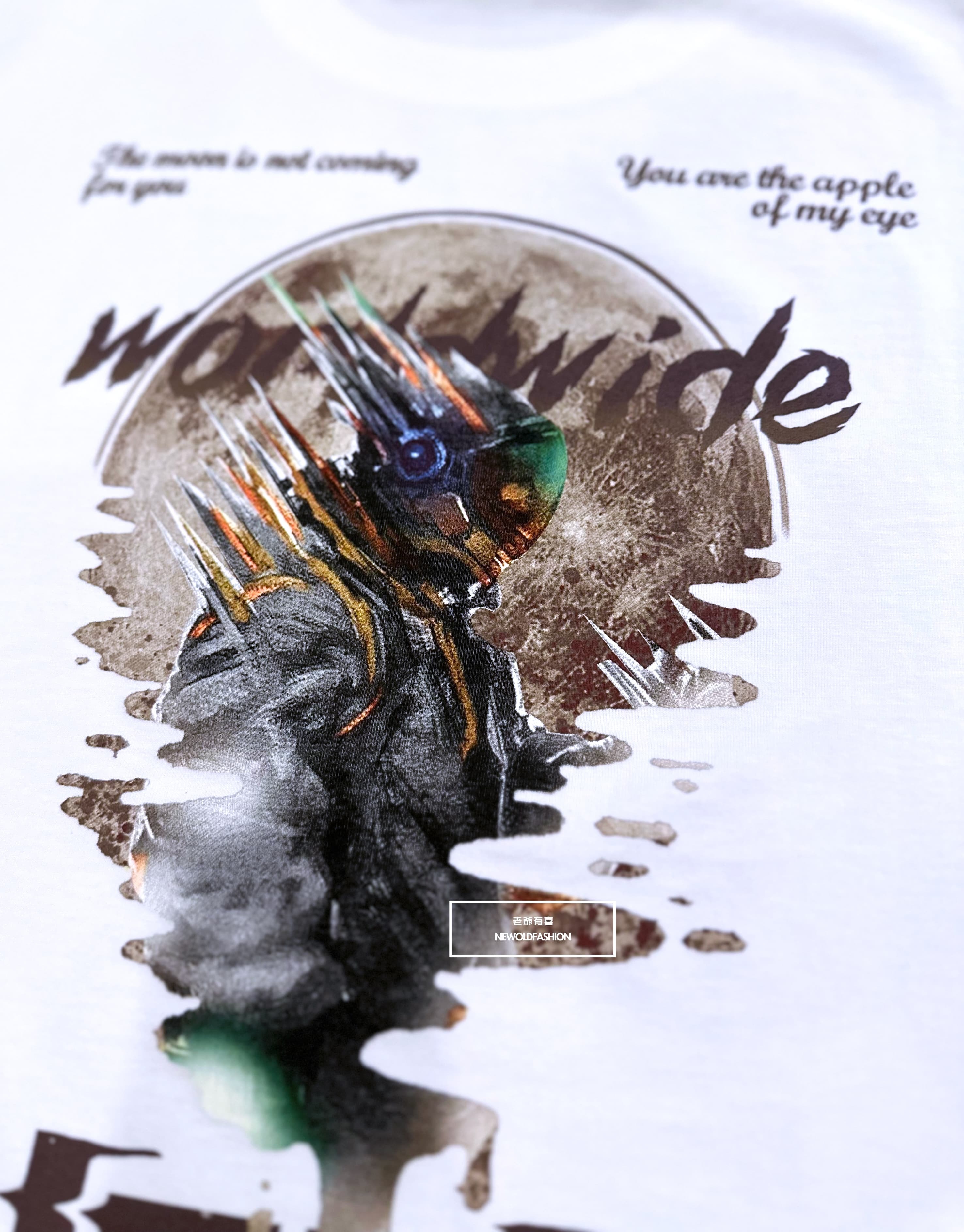 『新品上市』重磅Future異形鋼鐵人短T(NOF23052570)-白