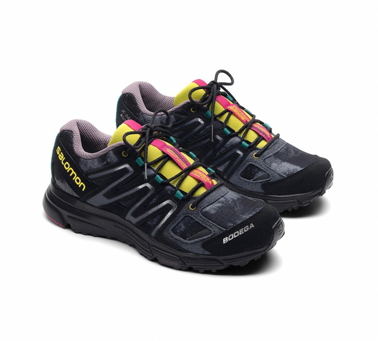 代購 Bodega x SALOMON X-Miaaion 4 戶外功能鞋 跑步鞋 黑 MAY-