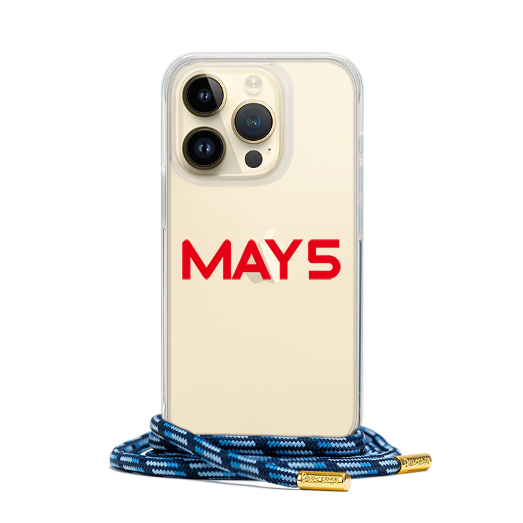 科技字體 - (客製化) iPhone透明掛繩手機殼