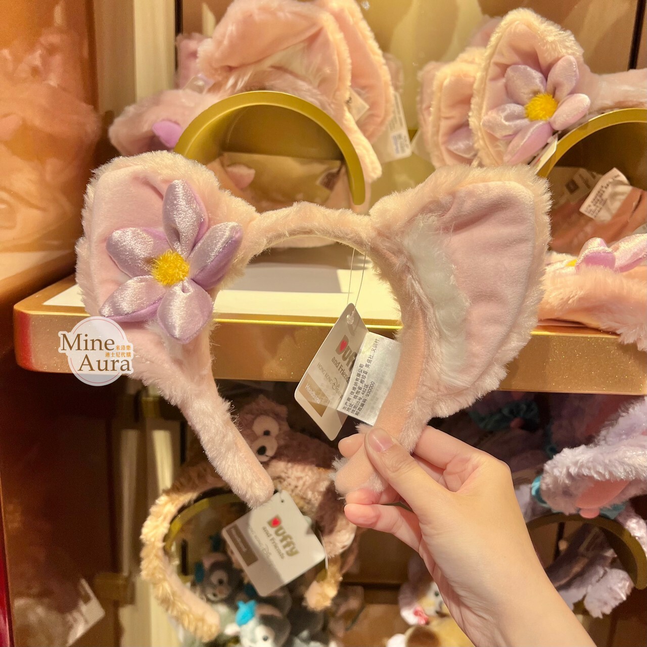 (現貨) 玲娜貝兒 Lina bell 立體耳朵 絨毛 造型 髮圈 髮箍 -香港迪士尼樂園
