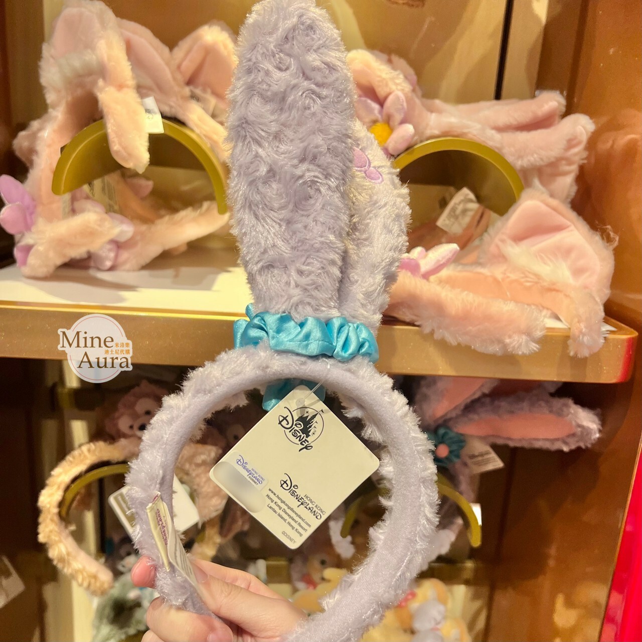 史黛拉露 星黛露 StellaLou 立體耳朵 絨毛 造型 髮圈 髮箍 -香港迪士尼樂園