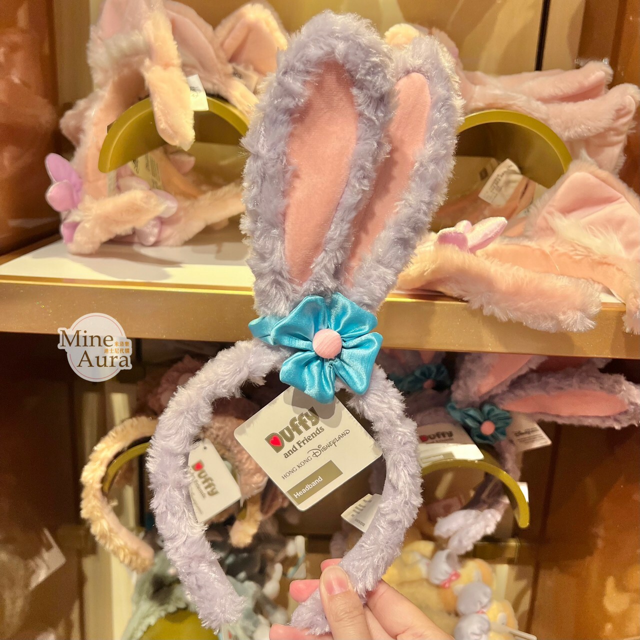 史黛拉露 星黛露 StellaLou 立體耳朵 絨毛 造型 髮圈 髮箍 -香港迪士尼樂園