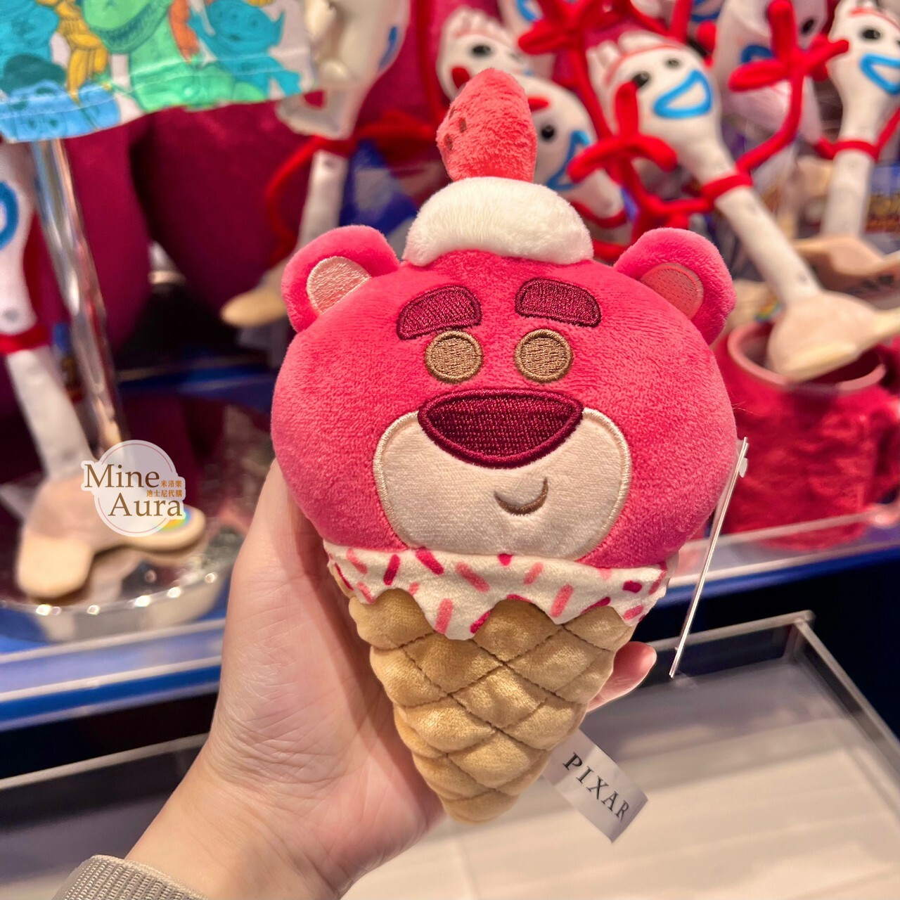 熊抱哥 Lotso 冰淇淋 霜淇淋 大頭 造型 娃娃 玩偶 玩具總動員 Toy Story -香港迪士尼樂園