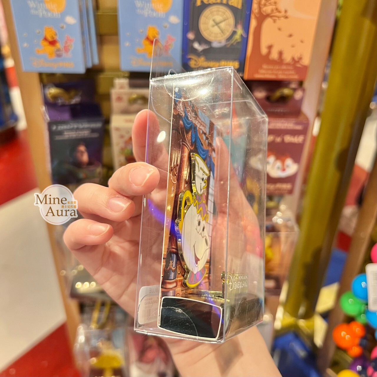 茶壺太太 Mrs. Potts 阿齊 Chip 徽章 PIN 美女與野獸 Beauty and the Beast -香港迪士尼樂園