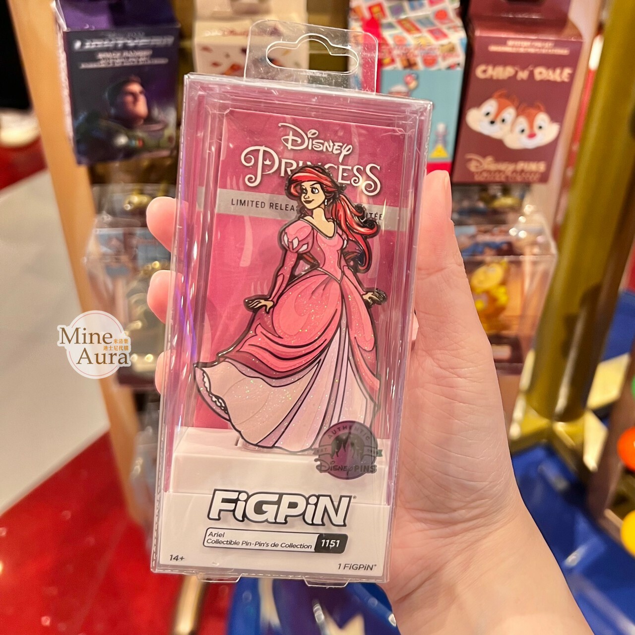 愛麗兒 Ariel 粉色禮服 造型 徽章 PIN 小美人魚 The Little Mermaid -香港迪士尼樂園