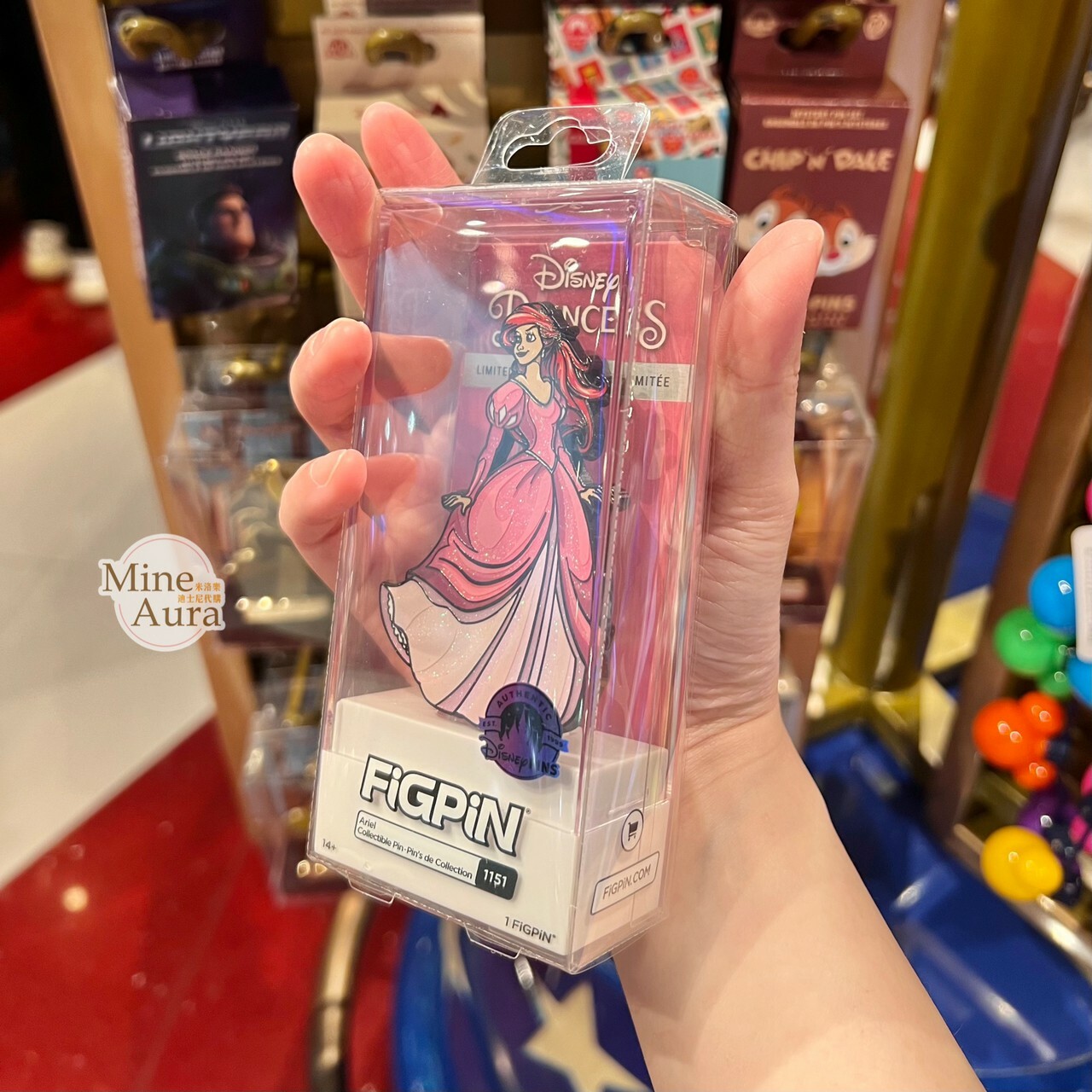 愛麗兒 Ariel 粉色禮服 造型 徽章 PIN 小美人魚 The Little Mermaid -香港迪士尼樂園