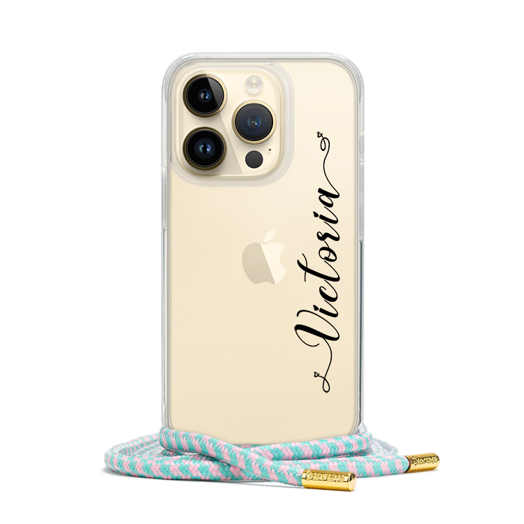 專屬浪漫 - (客製化) iPhone透明掛繩手機殼