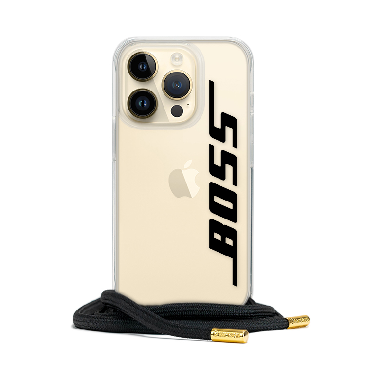 老闆字體 - (客製化) iPhone透明掛繩手機殼