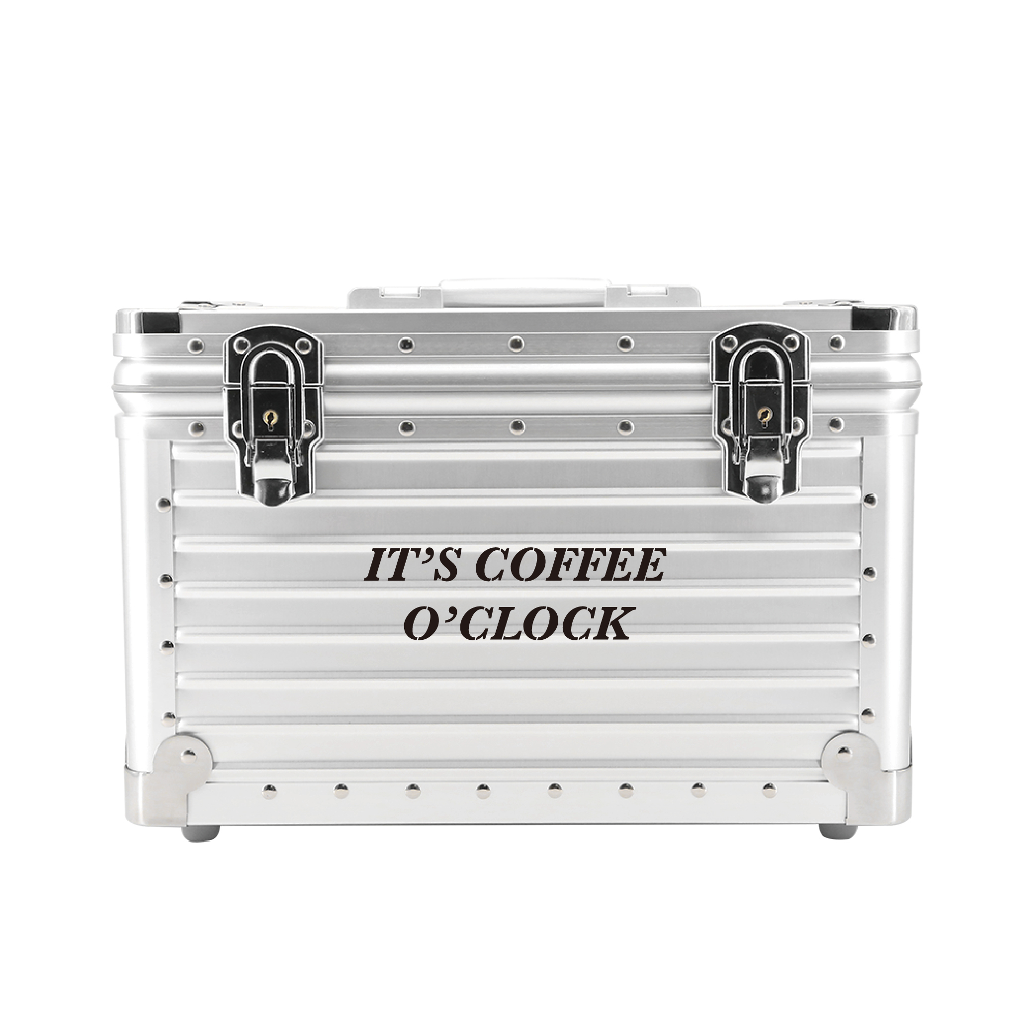 It's Coffee O'clock  咖啡行李箱 10件組 黑色款 / 銀色款