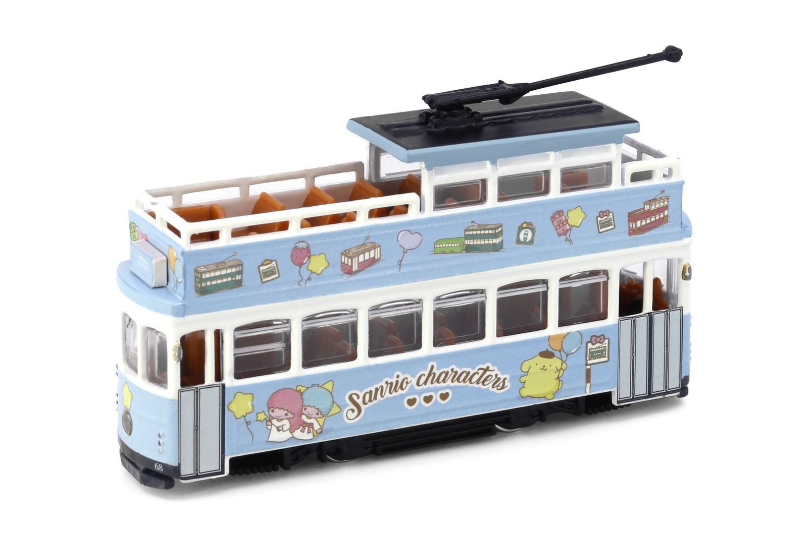 Tiny  x Sanrio Characters 1/120 合金模型 - 「電車全景遊」電車
