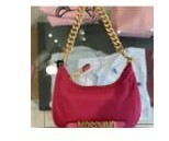 [S] MOSCHINO MINI SHOULDER BAG,HOT PINK/GOLD, 667111930109 (SM508)