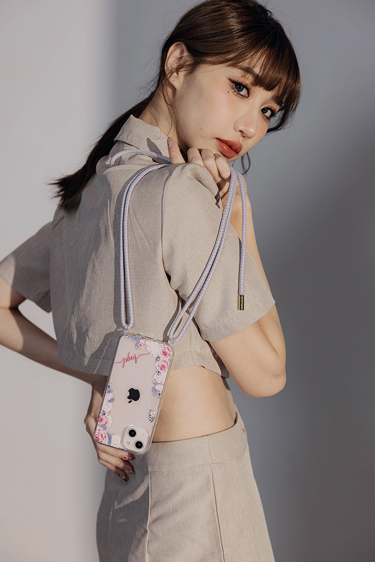 婚禮玫瑰 - (客製化) iPhone透明掛繩手機殼