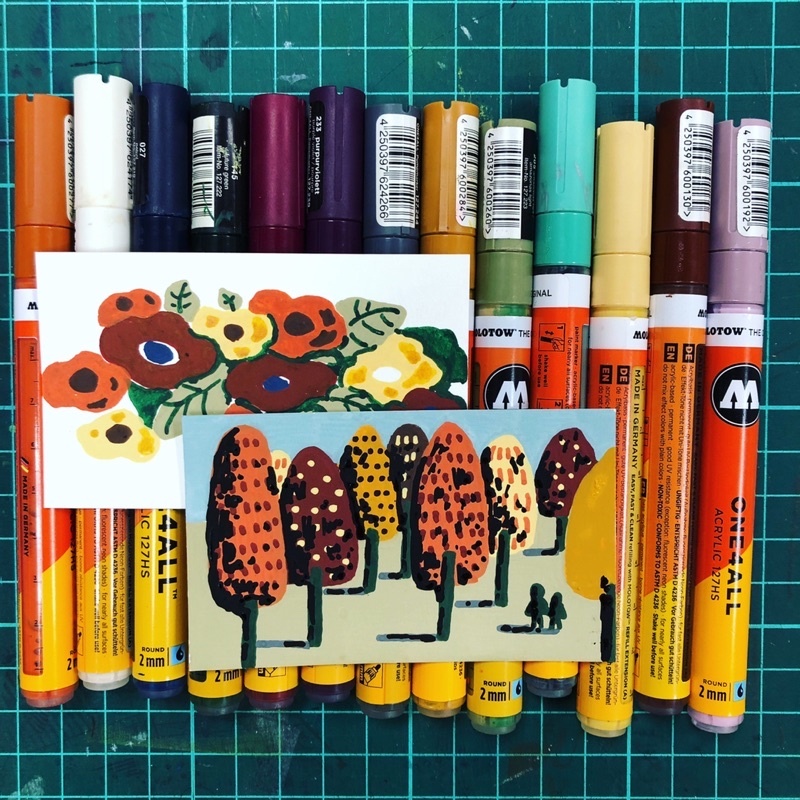 德國 MOLOTOW One4all 壓克力麥克筆 2mm 大地色組
