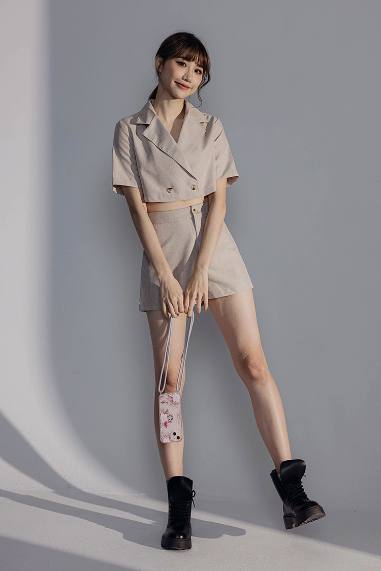 淡粉櫻花 - (客製化) iPhone透明掛繩手機殼