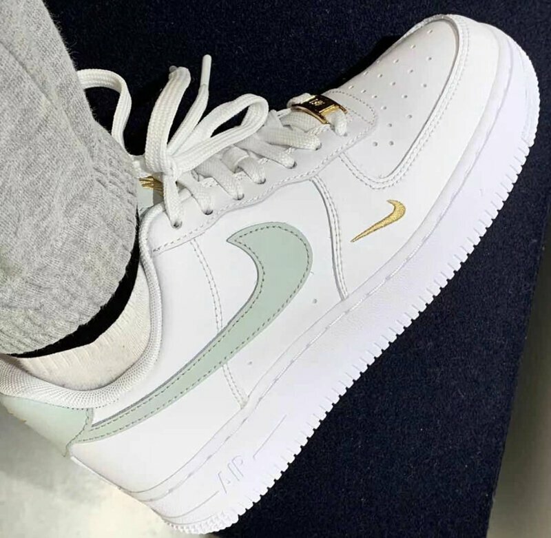 <抹茶牛奶🍵>Nike Air Force 1 灰綠 小金勾 金箔抹茶 CZ0270106