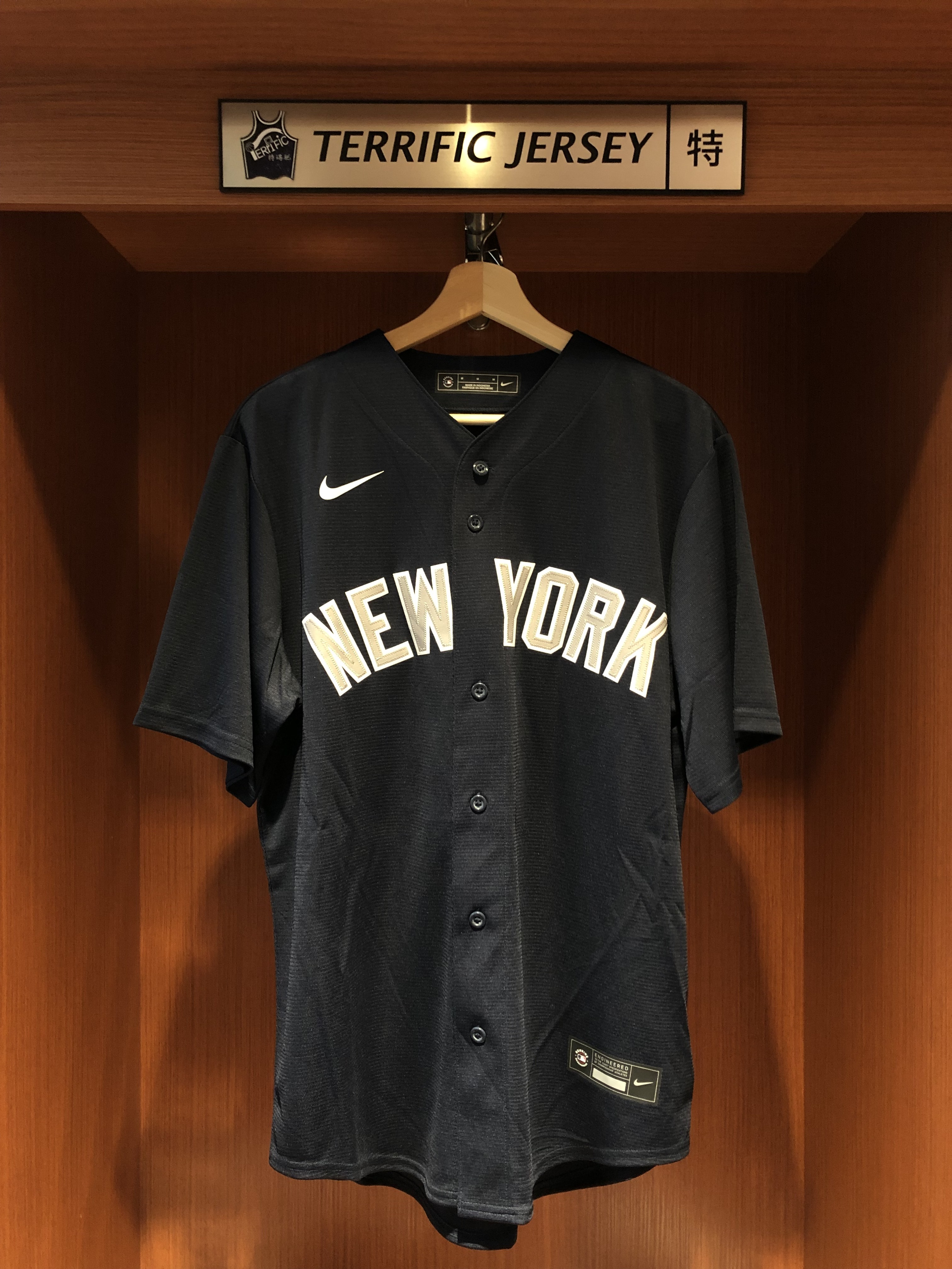 MLB球衣 Aaron Judge 紐約洋基深藍 Nike Replica Player Name Jersey 球迷版 熱轉印 全新