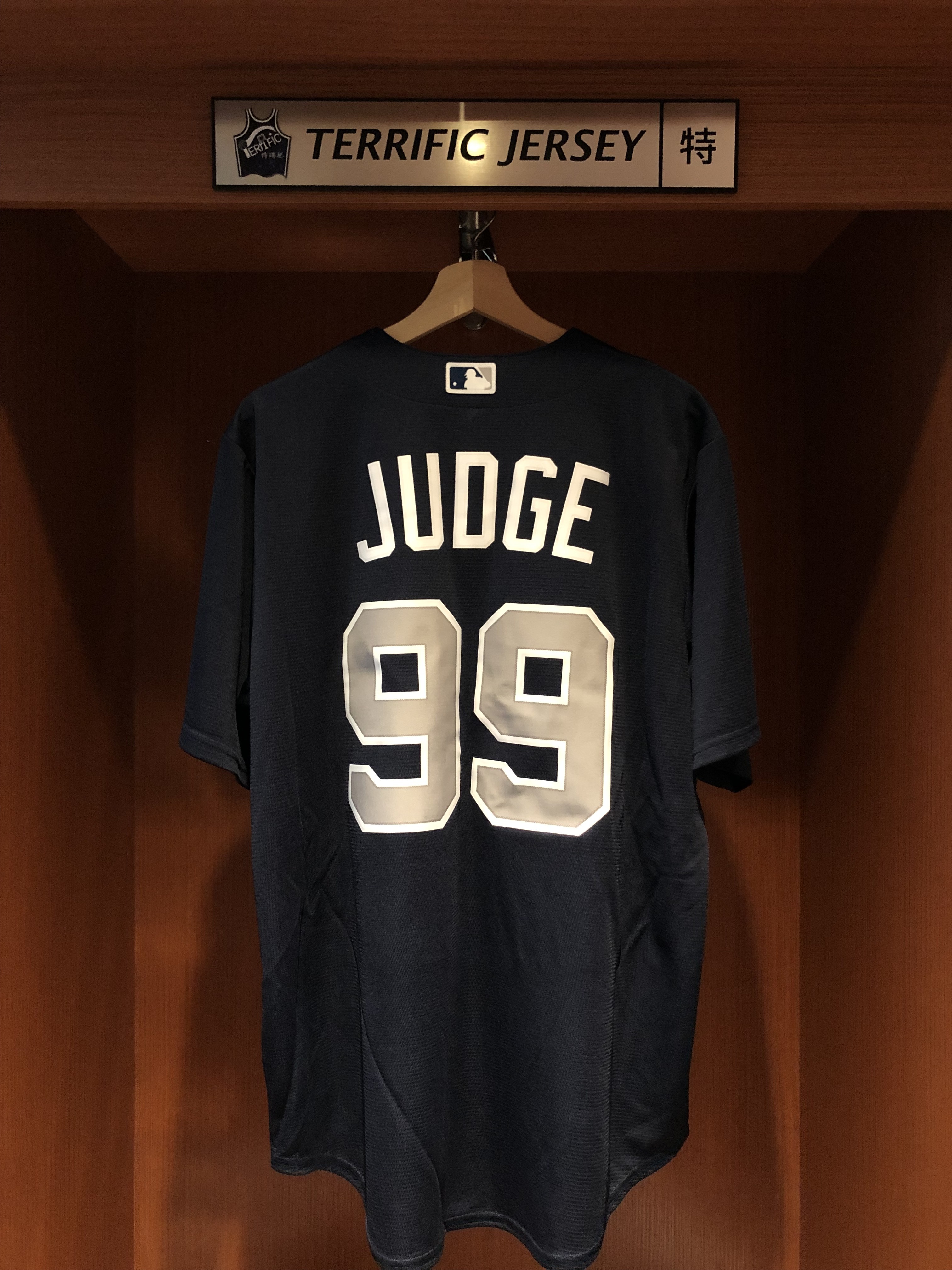 MLB球衣 Aaron Judge 紐約洋基深藍 Nike Replica Player Name Jersey 球迷版 熱轉印 全新