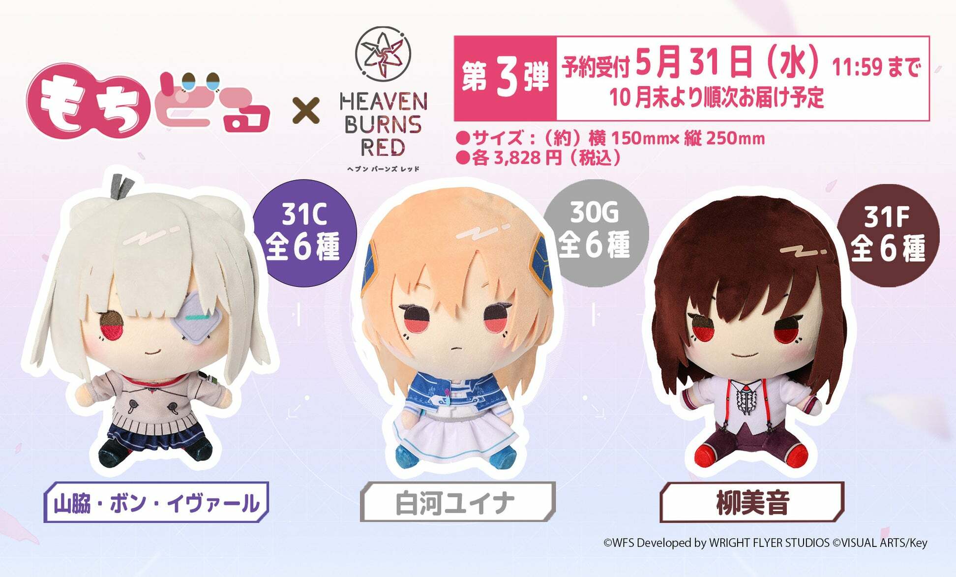 「ACG.GO」「預購」緋染天空 X もちどる 第3彈 31C/30G/31F 公仔