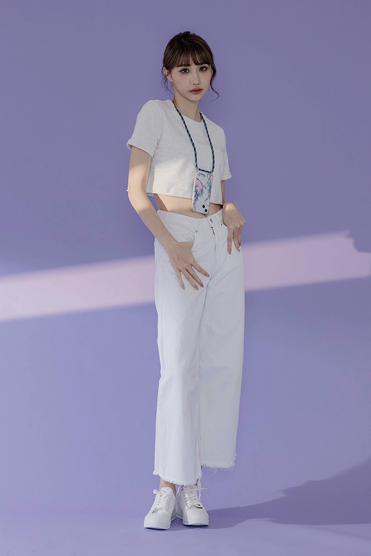 幾何花卉 - (客製化) iPhone透明掛繩手機殼