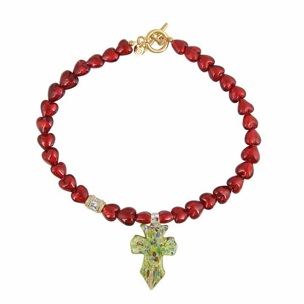 1MY0520-064 MAYOL 希臘全人手製飾品 Mayol Wild At Heart Necklace Red N55 (A-EU-E)