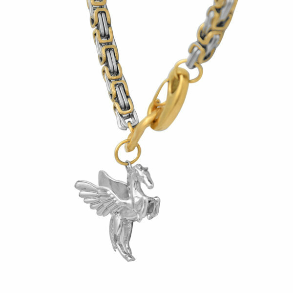 1MY0520-066 MAYOL 希臘全人手製飾品 Mayol Tristar Necklace Silver #N76 (A-EU-E)