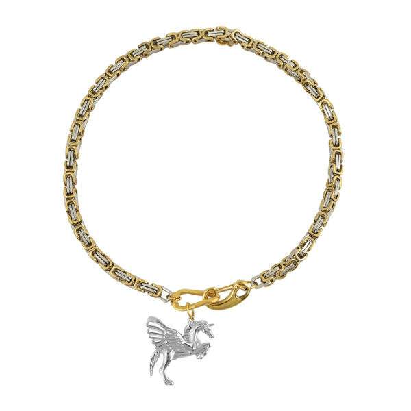 1MY0520-066 MAYOL 希臘全人手製飾品 Mayol Tristar Necklace Silver #N76 (A-EU-E)