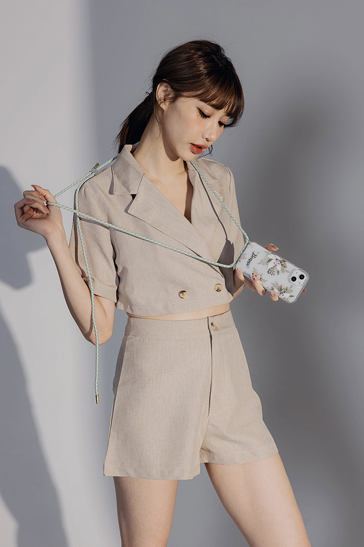 清新百合 - (客製化) iPhone背帶掛繩手機殼